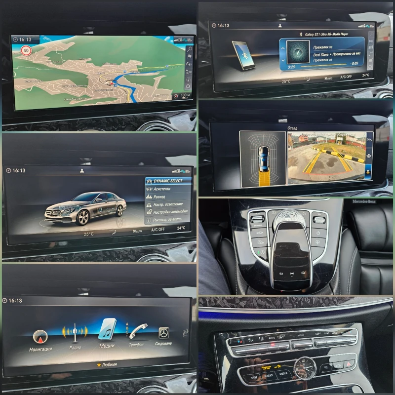 Mercedes-Benz E 350 AMG OPTIC/BURMASTER/9G/FULL LED, снимка 16 - Автомобили и джипове - 53102586