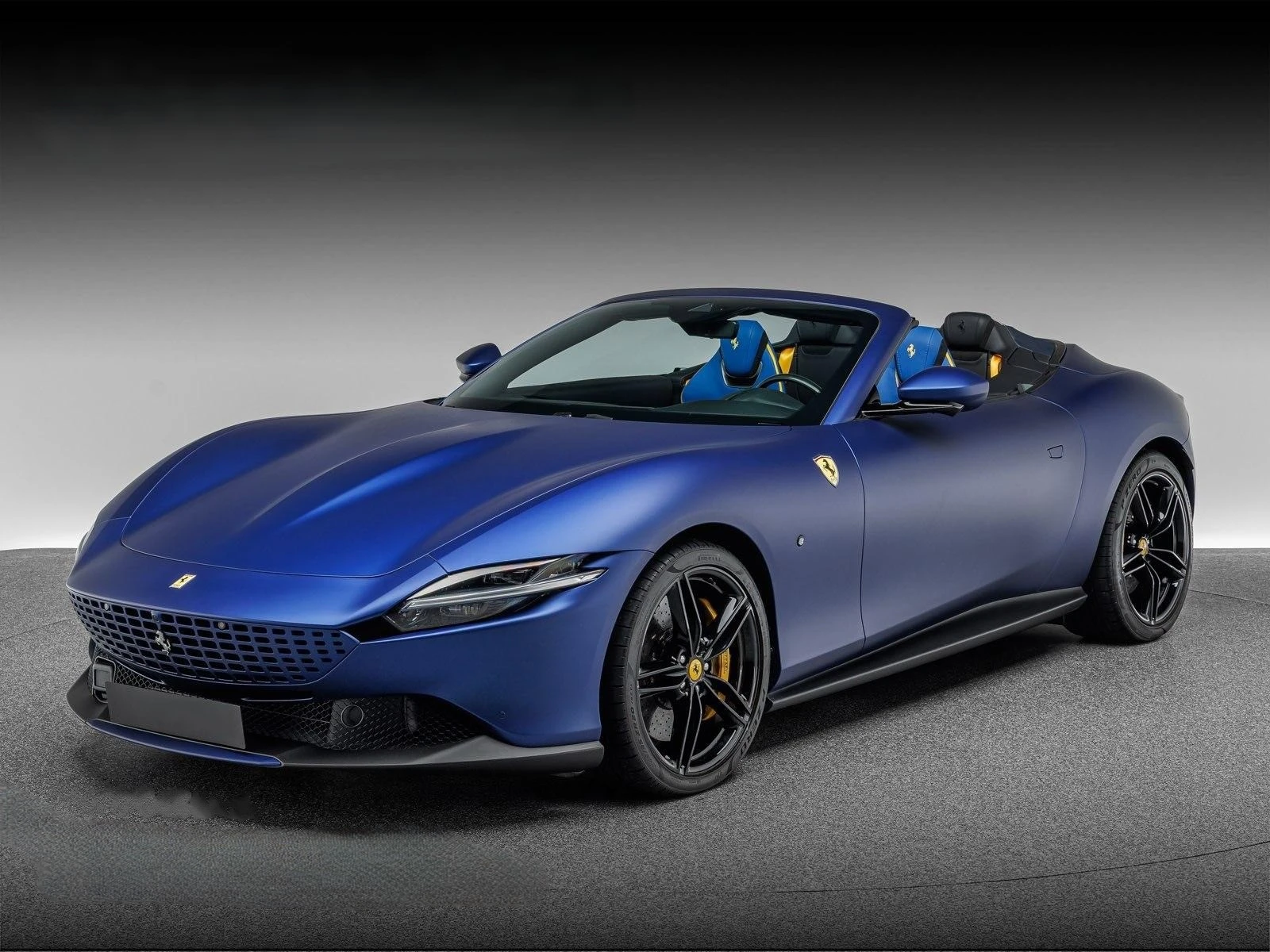 Ferrari Roma SPIDER/CARBON/CERAMIC/JBL/BLU ELETTRICO OPACO, снимка 3 - Автомобили и джипове - 53816169