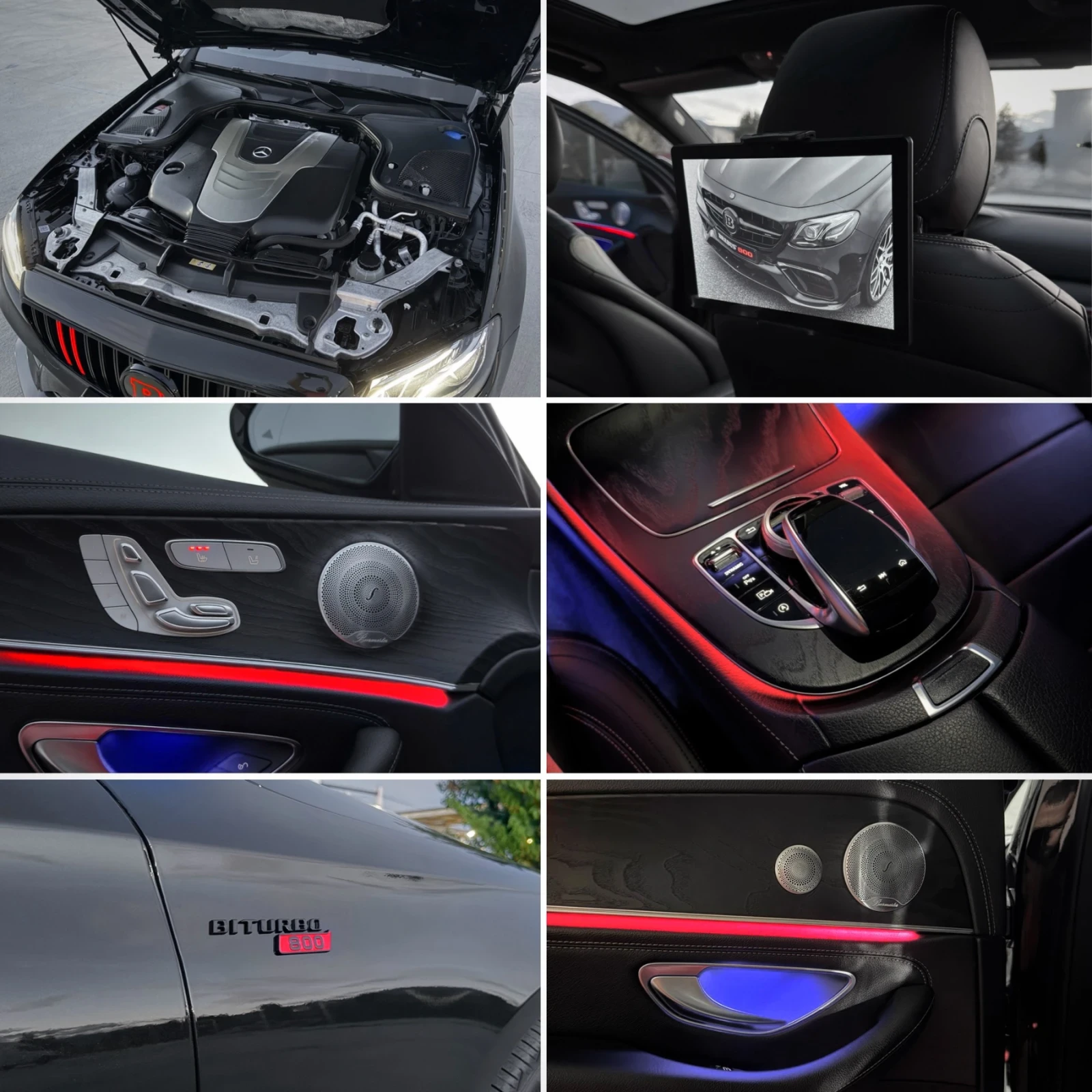 Mercedes-Benz E 350 BRABUS 800/ CARBON/ 3xTV/ PANO/ 360 CAM/ BURMESTER, снимка 12 - Автомобили и джипове - 56259455