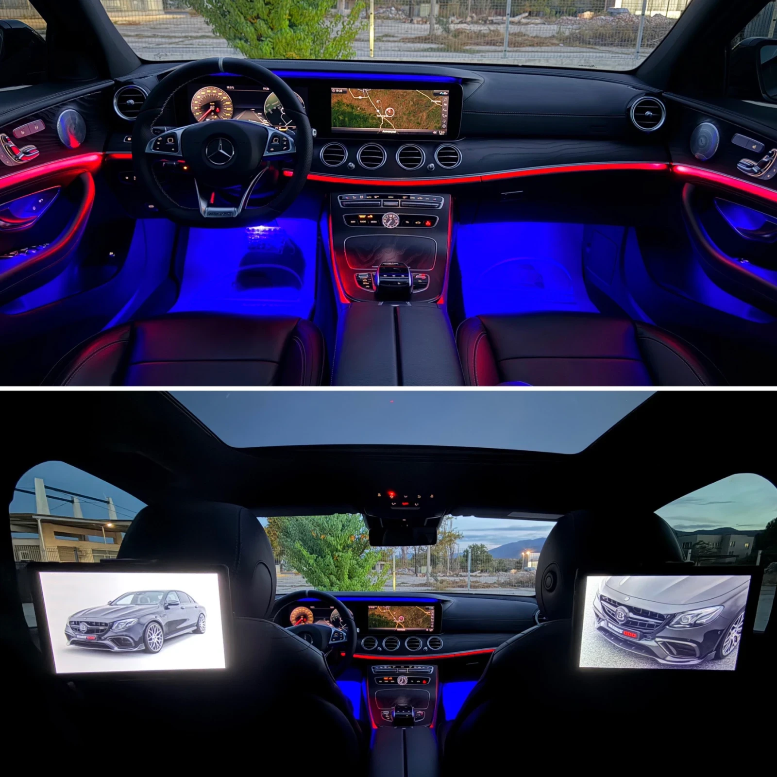 Mercedes-Benz E 350 BRABUS 800/ CARBON/ 3xTV/ PANO/ 360 CAM/ BURMESTER, снимка 8 - Автомобили и джипове - 56259455