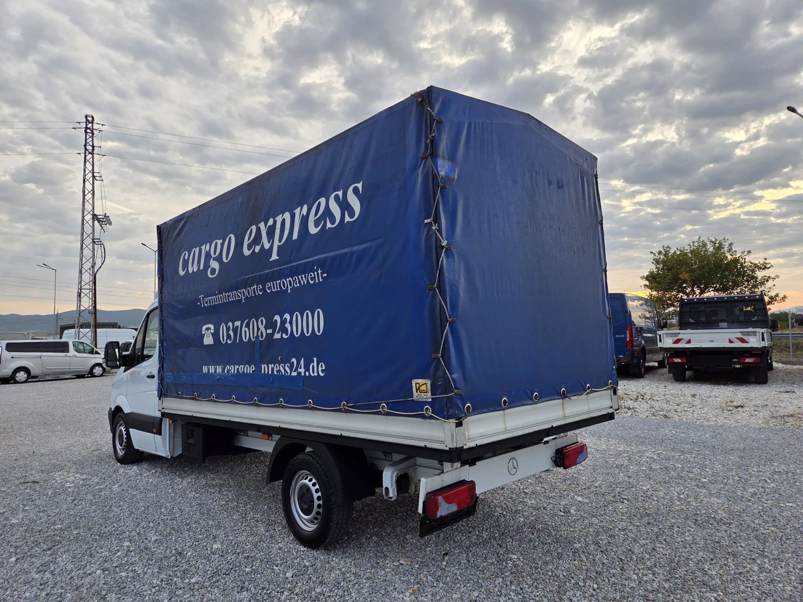 Mercedes-Benz Sprinter 316 CDI, Климатик, Нави, Бордови + Брезент - изображение 3