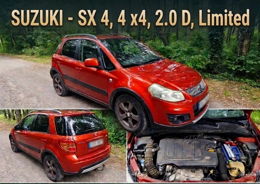 Suzuki SX4  2.0 ddis Limited 4x4 , С Регистрация, снимка 3 - Автомобили и джипове - 56203204