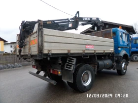 Mercedes-Benz 1838 4x4 Тристранен самосвал с кран , снимка 3