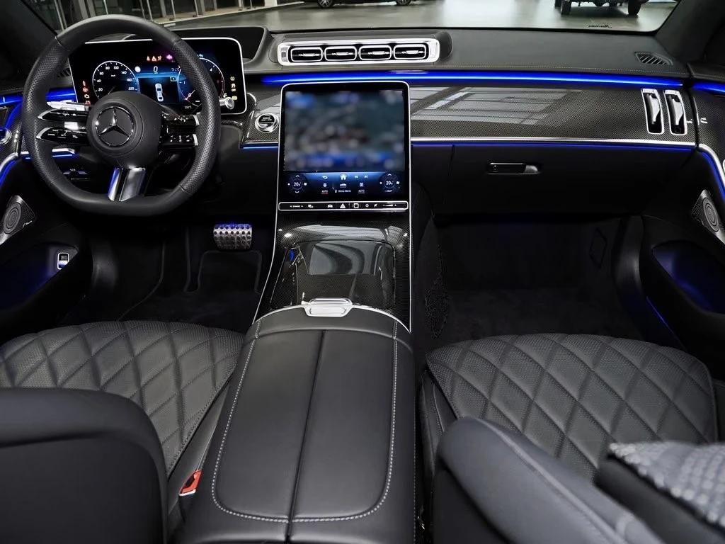 Mercedes-Benz S 450 d AMG/4MATIC/LONG/360/HUD/BURMESTER/PANO/AIRMATIC, снимка 9 - Автомобили и джипове - 55988550