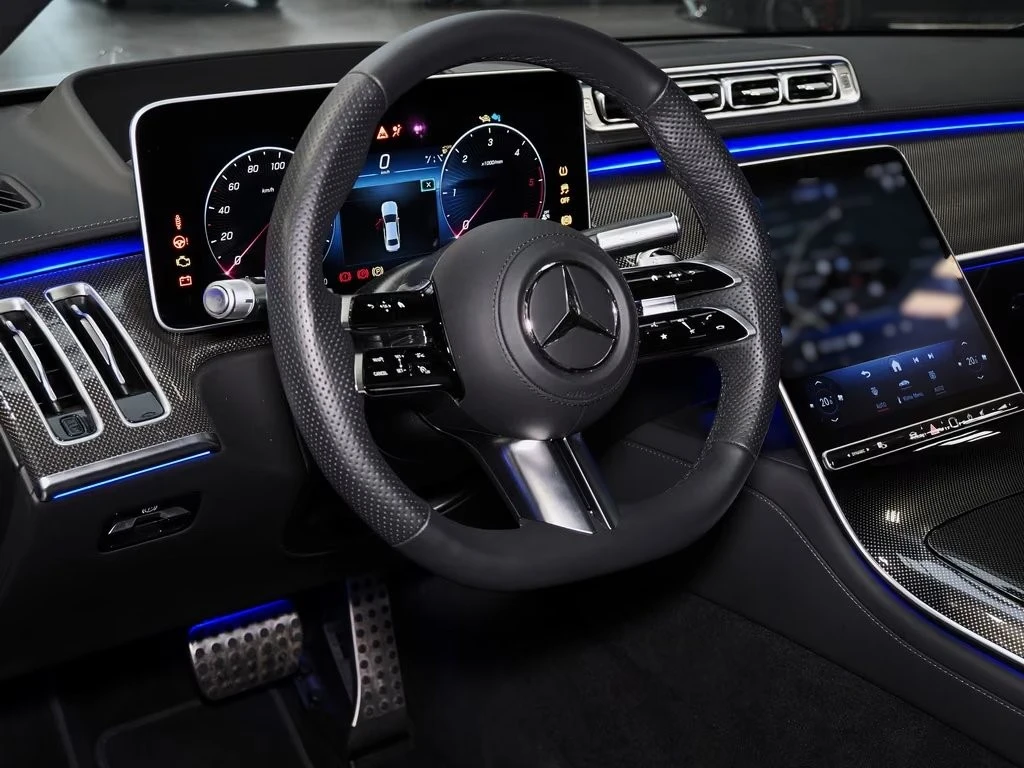 Mercedes-Benz S 450 d AMG/4MATIC/LONG/360/HUD/BURMESTER/PANO/AIRMATIC, снимка 6 - Автомобили и джипове - 55988550
