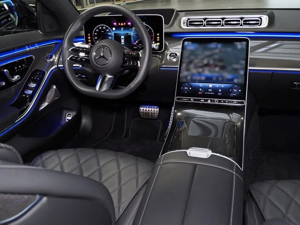 Mercedes-Benz S 450 d AMG/4MATIC/LONG/360/HUD/BURMESTER/PANO/AIRMATIC, снимка 8 - Автомобили и джипове - 55988550