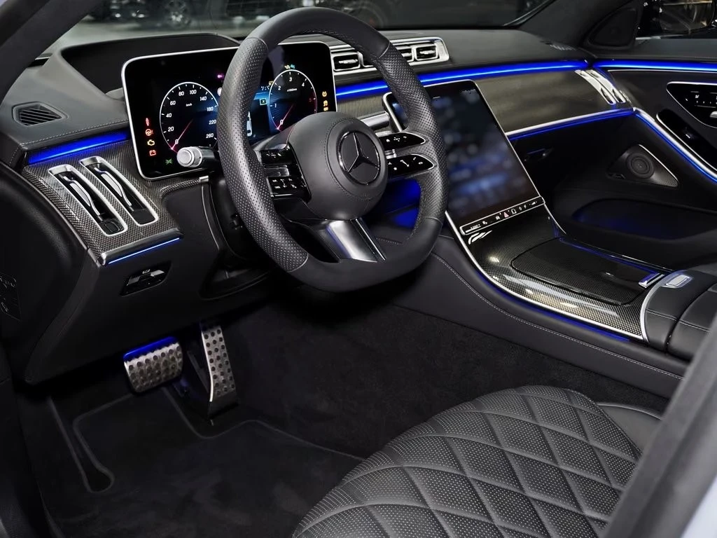 Mercedes-Benz S 450 d AMG/4MATIC/LONG/360/HUD/BURMESTER/PANO/AIRMATIC, снимка 5 - Автомобили и джипове - 55988550