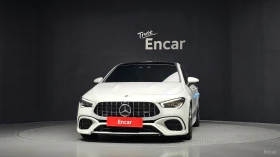 Mercedes-Benz CLA 45 AMG S* 4MATIC* КОЖА* ПОДГРЕВ* КАМЕРА* ПАНОРАМА* , снимка 3