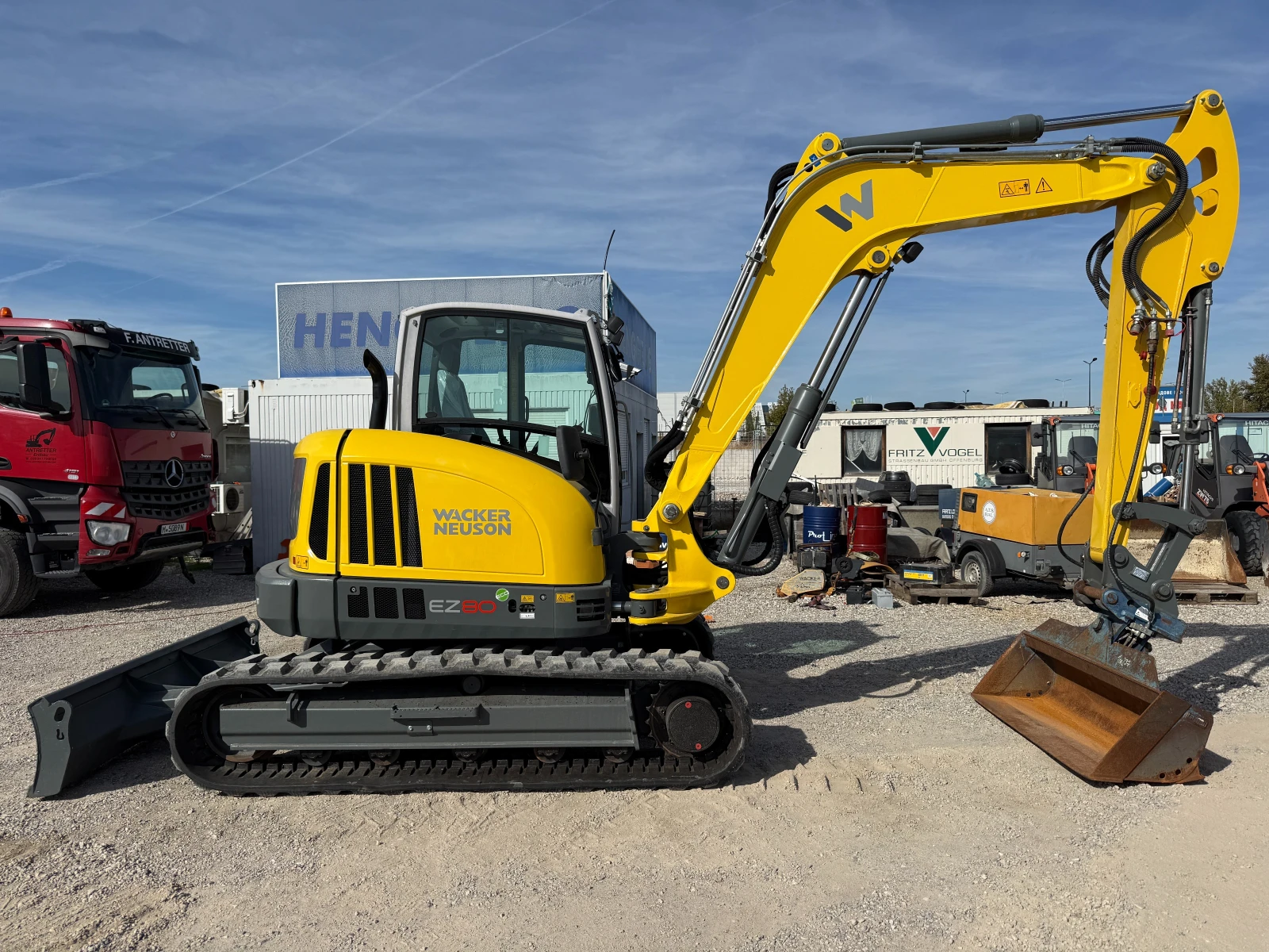 Багер Wacker Neuson EZ80, снимка 9 - Индустриална техника - 56583137