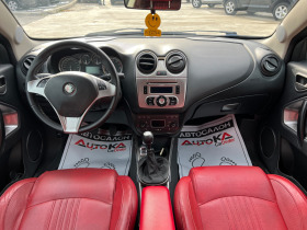 Alfa Romeo MiTo 1.4T-155кс= ГАЗ= 6ск= КЛИМАТРОНИК= ЧЕРВЕНА КОЖА, снимка 12 - Автомобили и джипове - 45752138