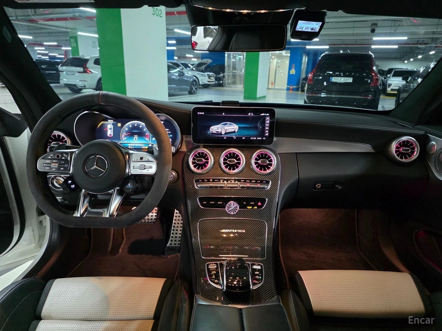 Mercedes-Benz C 63 AMG S* DOWNPIPE* HUD* 360* ПАНО* АВТОКРЕДИТ, снимка 12 - Автомобили и джипове - 55680775