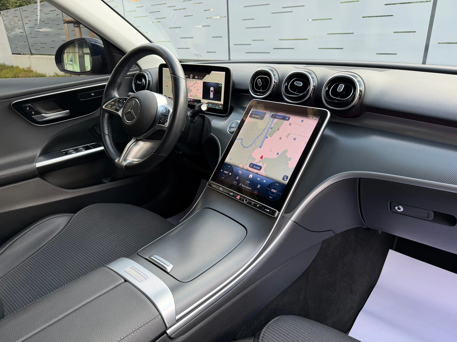 Mercedes-Benz C 220 MildHybrid ShadowLine 9G-Tronic LED DISTRONIC TOP, снимка 11 - Автомобили и джипове - 56144730