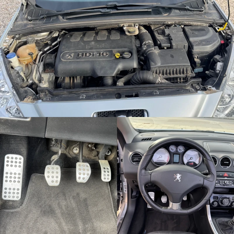 Peugeot 308 cc 2.0HDi Feline / Кожа / Подгрев / Обдухване , снимка 12 - Автомобили и джипове - 52179353
