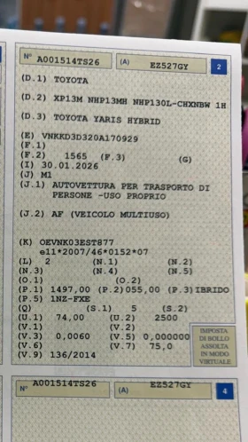 Toyota Yaris 1.5 Hibrid Avtomat EVRO 6 120000 km Originalni - 7850 € / 15353.27 лв. - 49232125 14