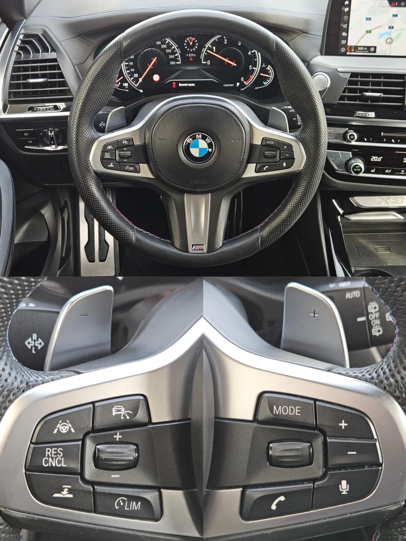 BMW X3 D/M-Sport/4Х4/HeadUp/ACC/ПАНОРАМА/NAVI/LED/БЛУТУТ, снимка 11 - Автомобили и джипове - 53535406
