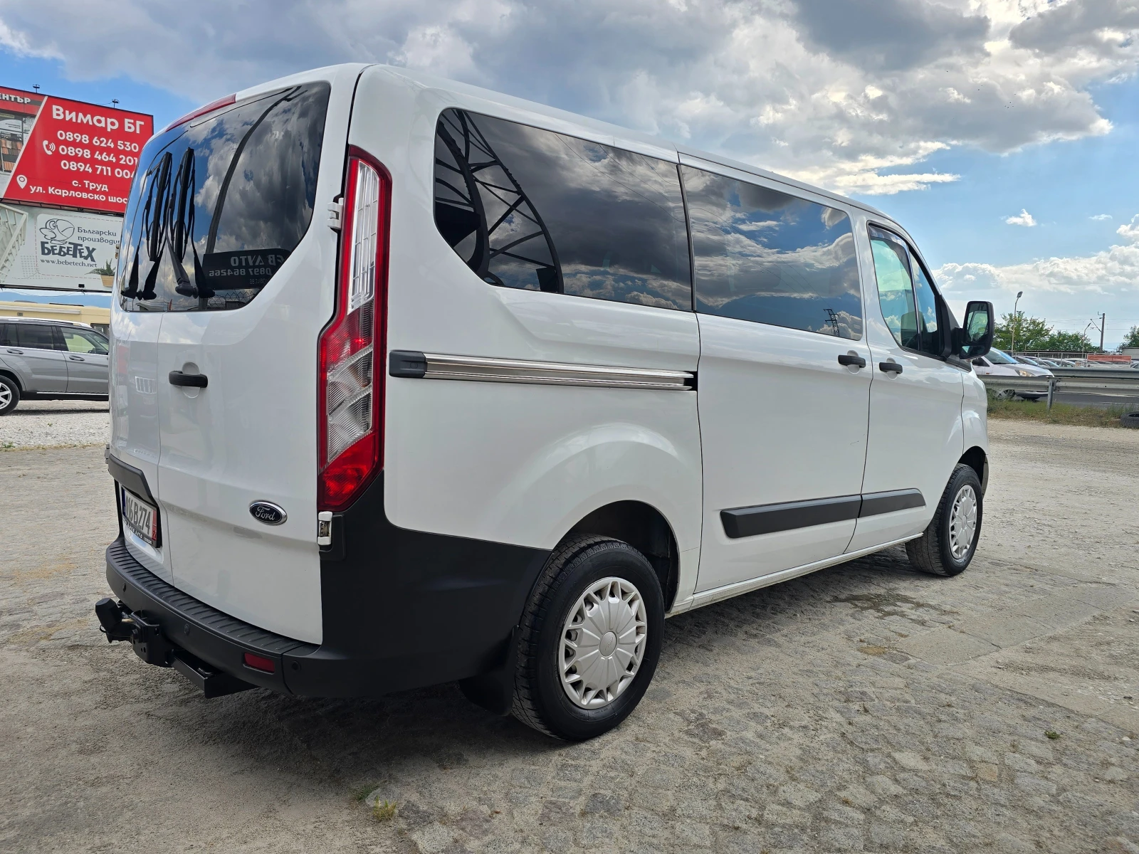 Ford Transit Custom 14г.2.2-125к.с.7+ 1 ДВЕ СТРАНИЧНИ ВРАТИ, снимка 6 - Бусове и автобуси - 54972556