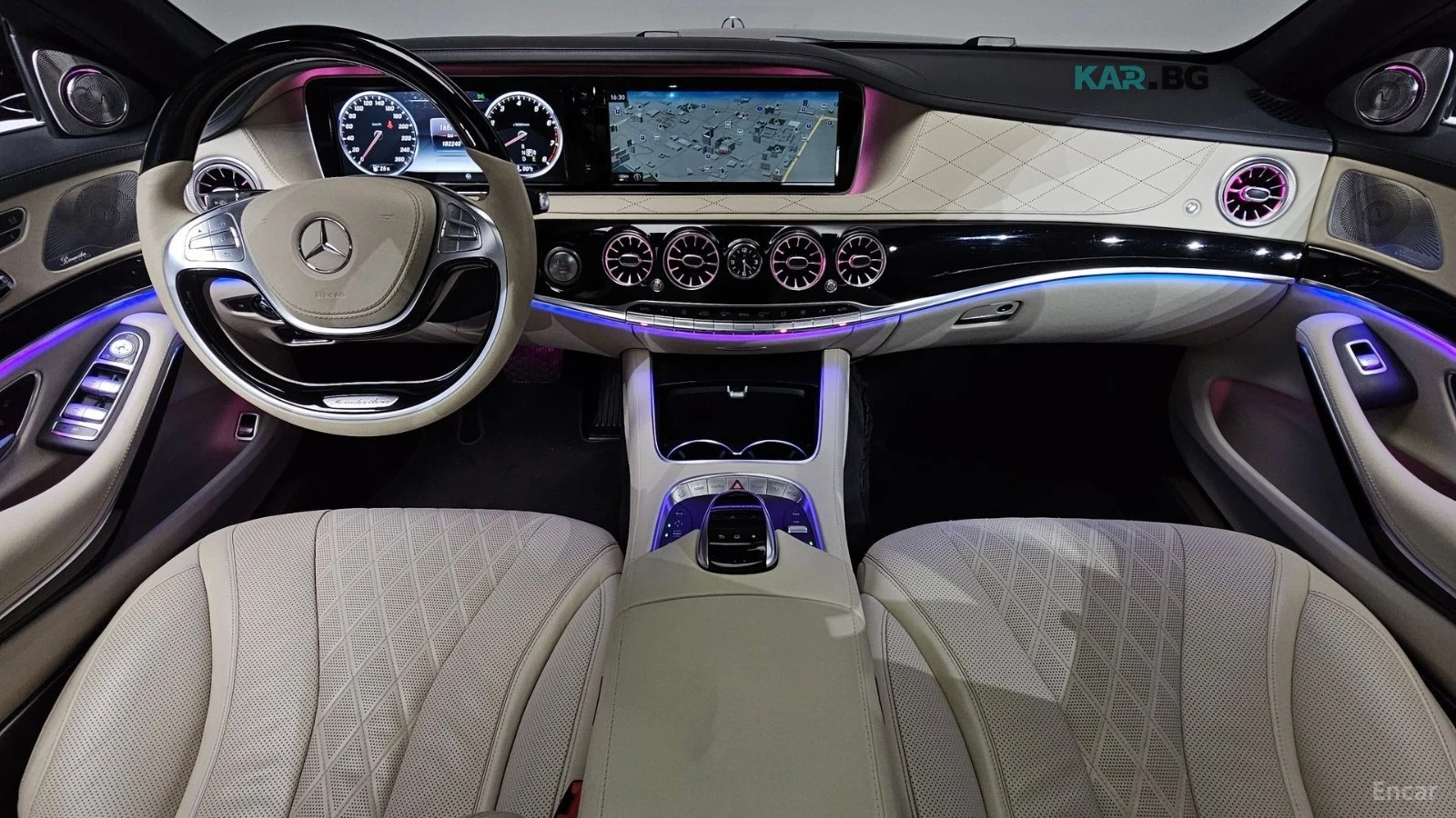 Mercedes-Benz S 600 LONG* HUD* 360* МОНИТОРИ* МАСАЖИ* ОБДУХВ* ПАНО, снимка 5 - Автомобили и джипове - 55952342