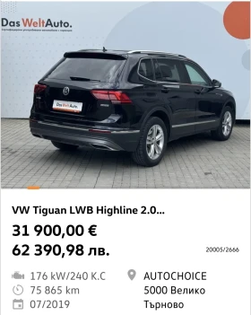 VW Tiguan Allspace - 31900 € / 62390.98 лв. - 42605819 3