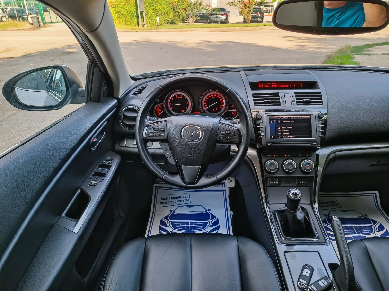 Mazda 6 2.5i-170кс-ШВЕЙЦАРИЯ-РЪЧКА-FACELIFT-KEYLESS, снимка 13 - Автомобили и джипове - 55052450