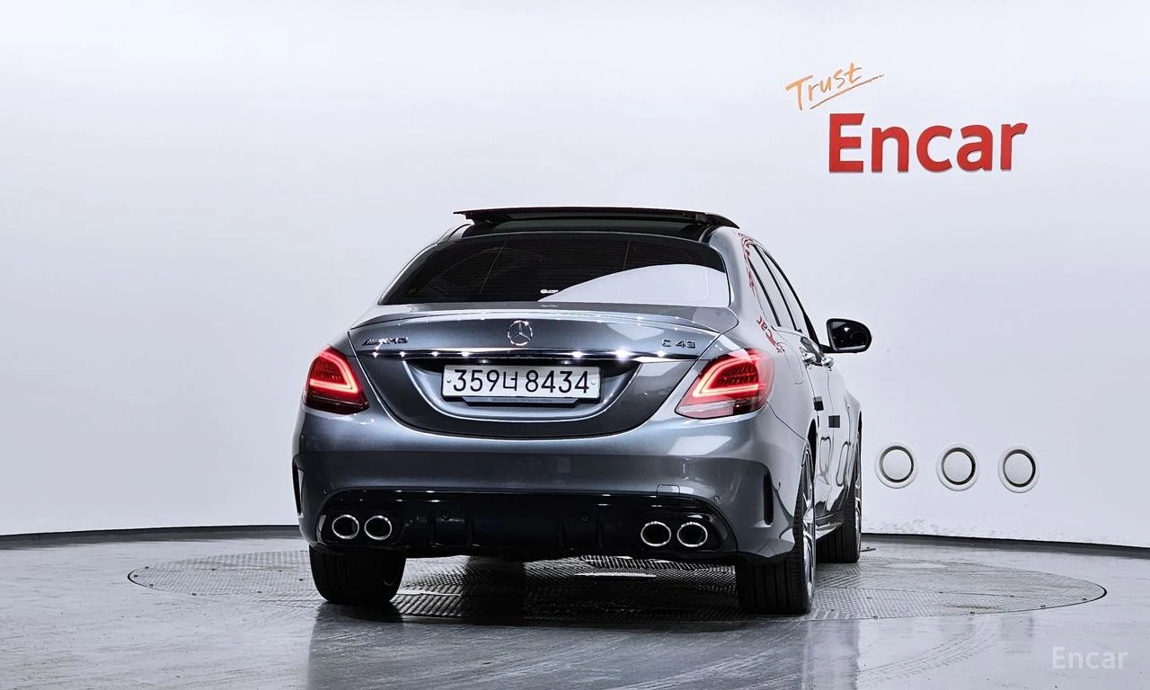 Mercedes-Benz C 43 AMG FACELIFT* 4MATIC* BURMESTER* ХЕДЪП* , снимка 4 - Автомобили и джипове - 55076203