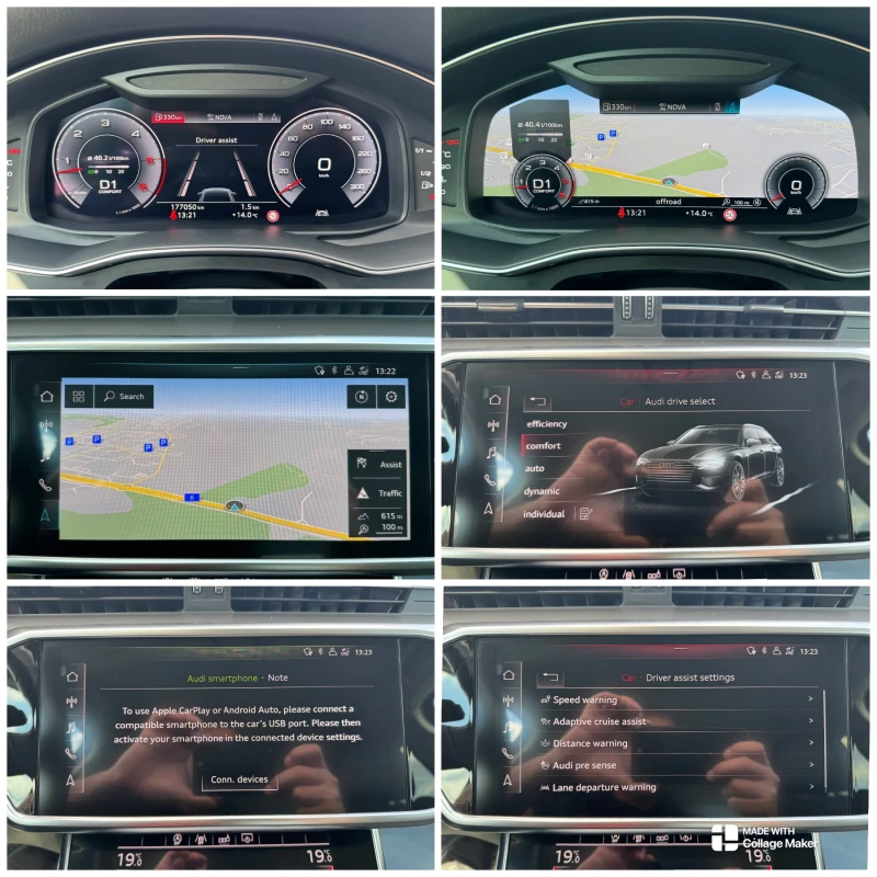 Audi A6 RS6 50TDI-286ps 8ZF DISTRONIC FULL-HD LED 21zoll , снимка 13 - Автомобили и джипове - 50613259