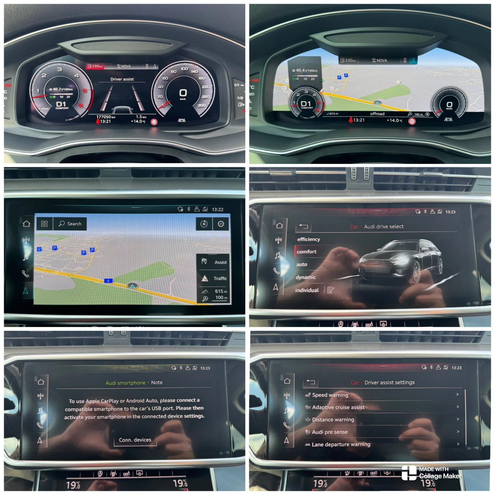 Audi A6 RS6 50TDI-286ps 8ZF DISTRONIC FULL-HD LED 21zoll  | Mobile.bg   13