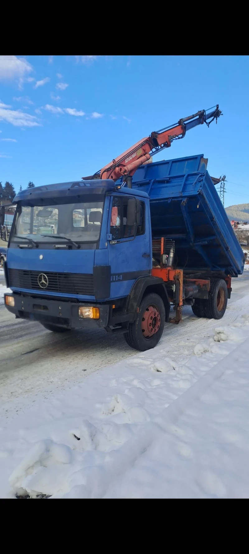 Mercedes-Benz 1114 Сам. с кран, снимка 6 - Камиони - 53183907