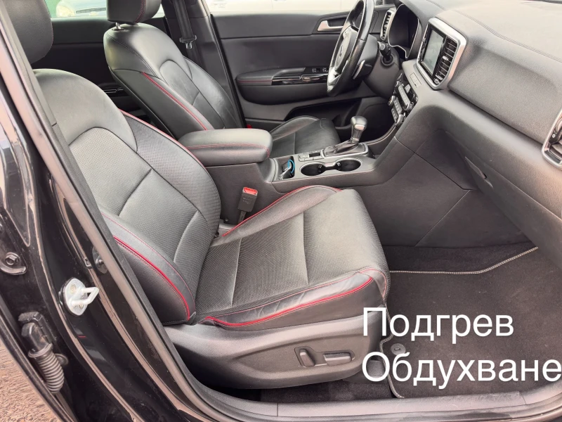 Kia Sportage 89862км* GT line * 1.6crdi 136hp* ПОДГРЕВ* ОБДУХВА, снимка 14 - Автомобили и джипове - 52828638