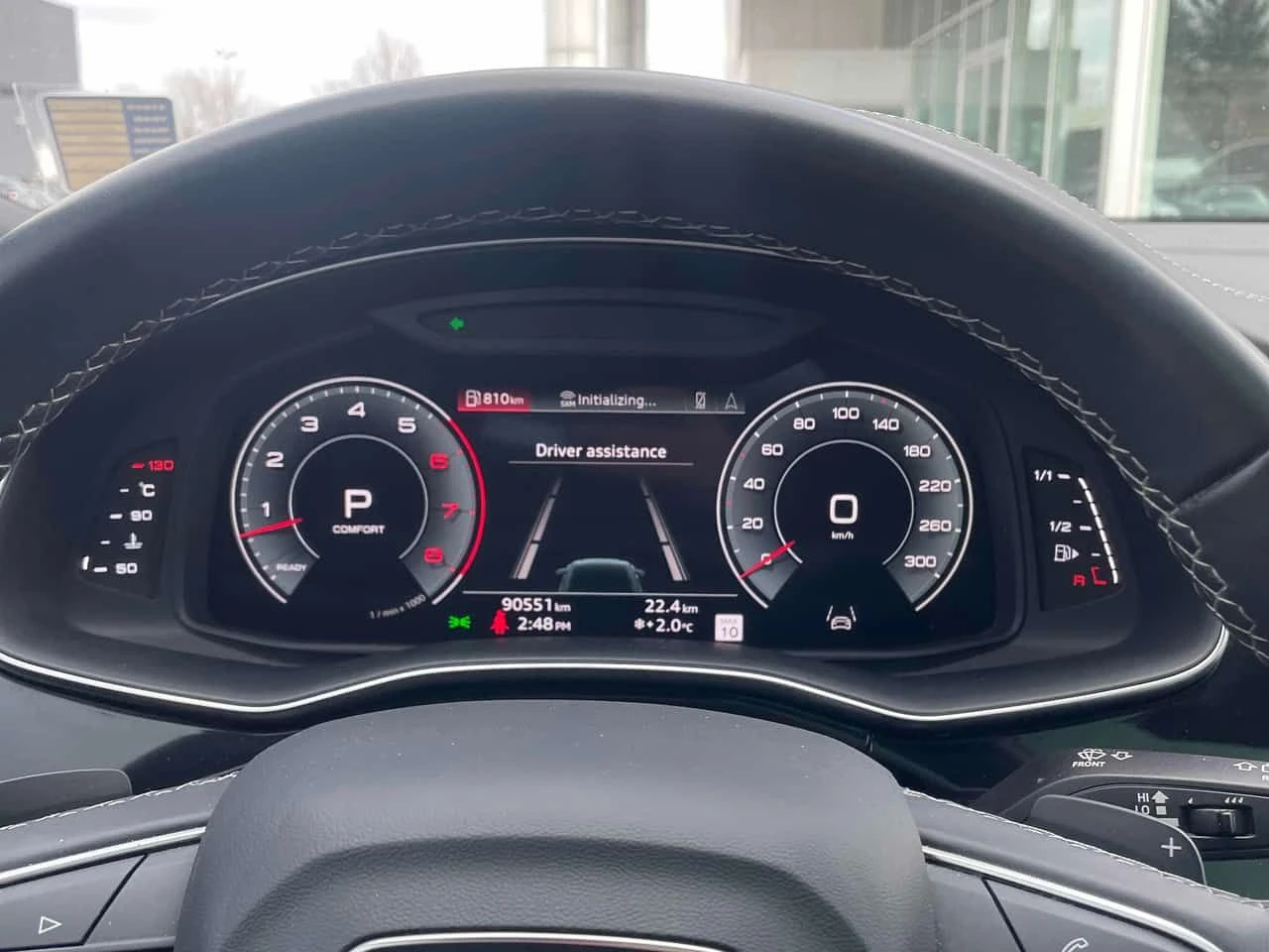 Audi Q8 TECHNIK * ДИСТРОНИК* 360 КАМЕРА* ОБДУХВАНЕ* , снимка 8 - Автомобили и джипове - 53827577