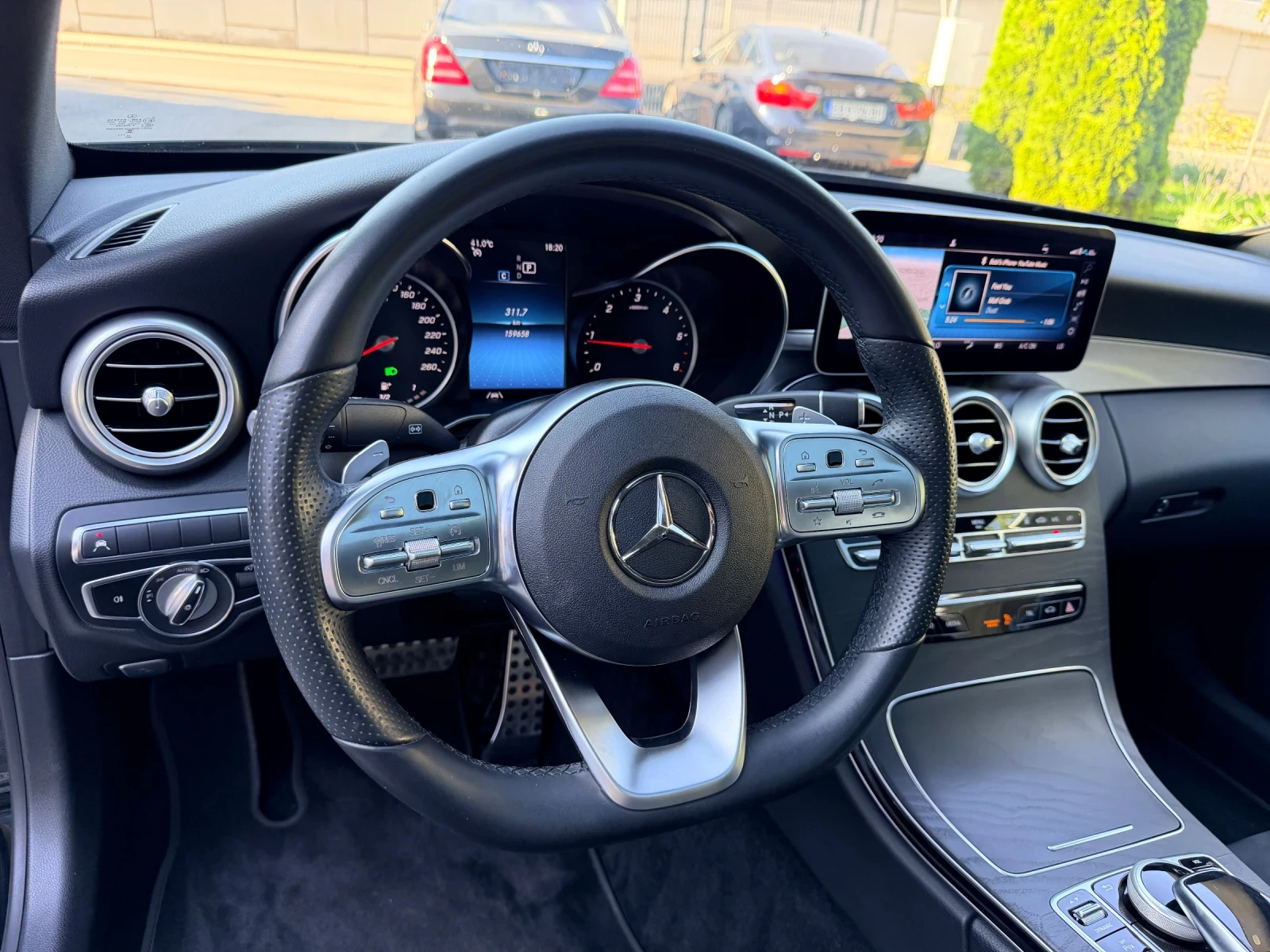 Mercedes-Benz C 220 d Facelift 9G-tronic AMG PANO Multibeam Ambient, снимка 10 - Автомобили и джипове - 55529565