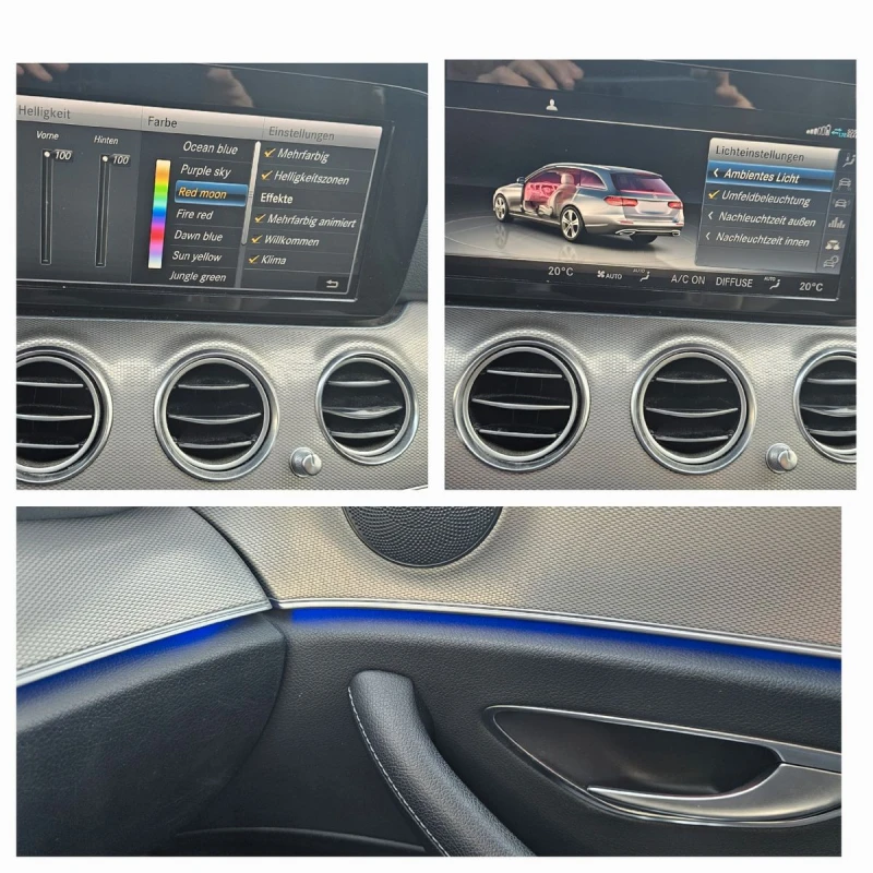 Mercedes-Benz E 220 194HP/NAVI/PANO/CAM/LED/ACC/KLESS/505v, снимка 12 - Автомобили и джипове - 50457970