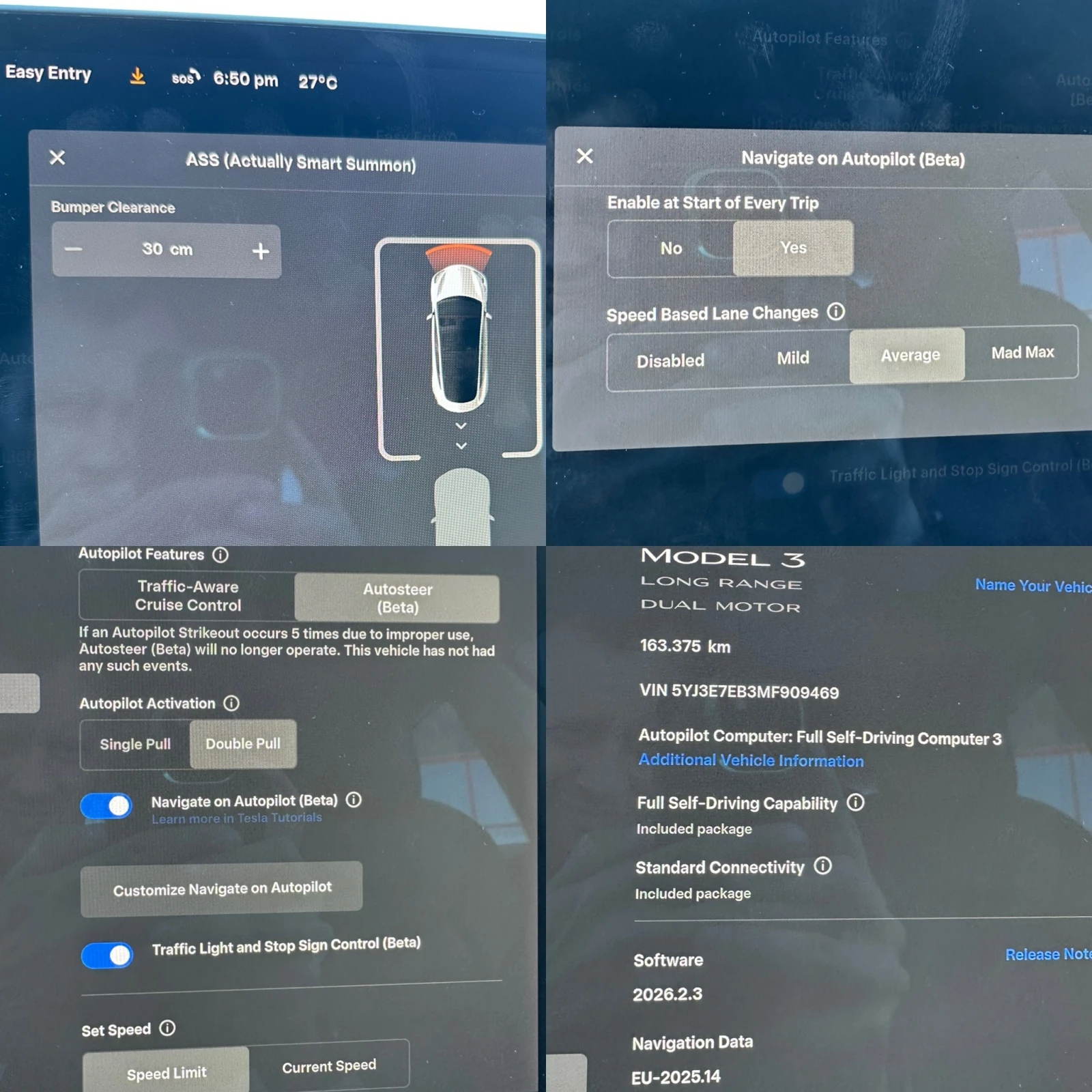 Tesla Model 3 LR Facelift Европейска Гаранция Full Self-Driving , снимка 17 - Автомобили и джипове - 54028649