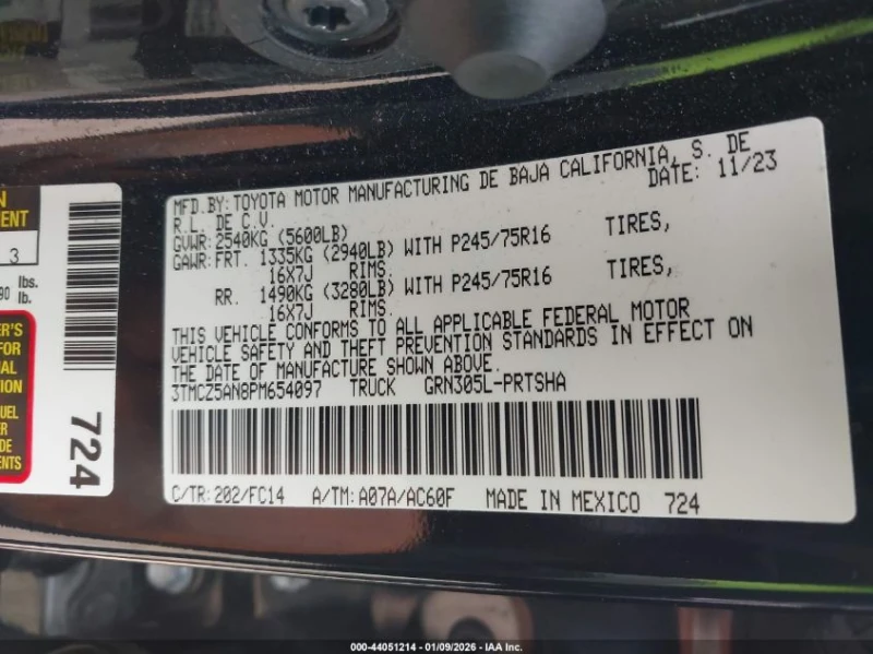 Toyota Tacoma 3.5l Sr5 V6, снимка 9 - Автомобили и джипове - 53520469