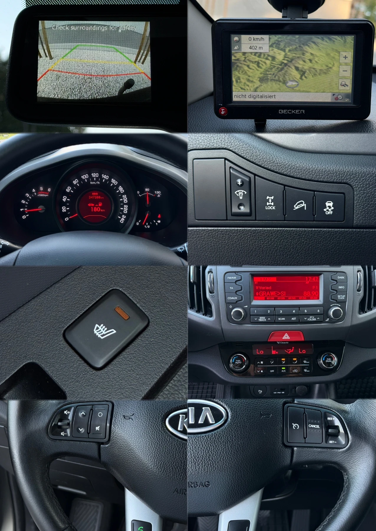 Kia Sportage 2.0CRDi 136кс * 4х4* * Камера* , снимка 17 - Автомобили и джипове - 55771974