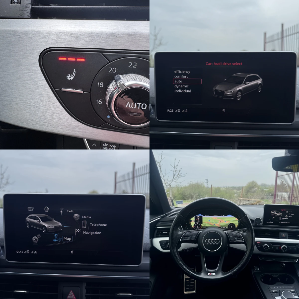 Audi A4 2.0tdi / QUATТRO / S-LINE / DIGITAL / DISTRONIC, снимка 14 - Автомобили и джипове - 54205293