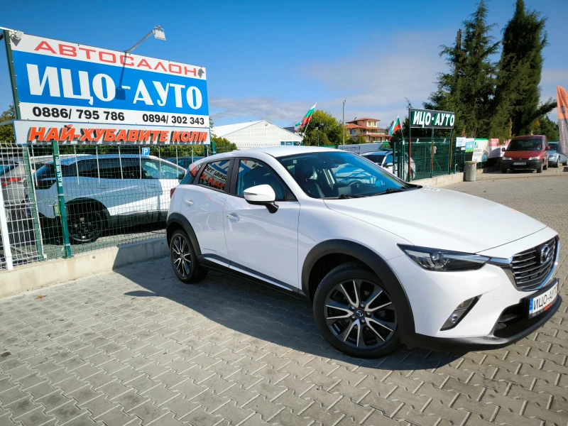 Mazda CX-3 1, 5-105k.4X4, 84700км! XENON, KOЖА, НАВИ, LED.-5%, снимка 8 - Автомобили и джипове - 52120669