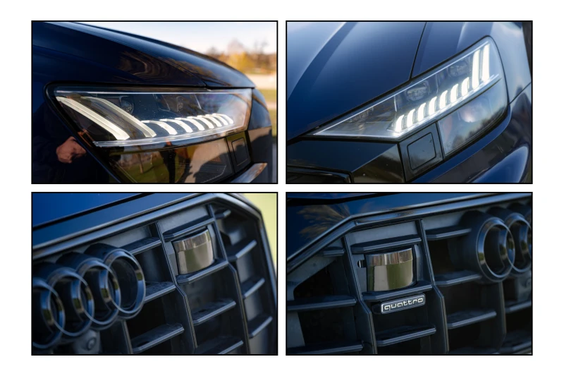 Audi Q8 Technik S-Line/Завиващ заден мост/B&O/Масажи, снимка 14 - Автомобили и джипове - 52537779
