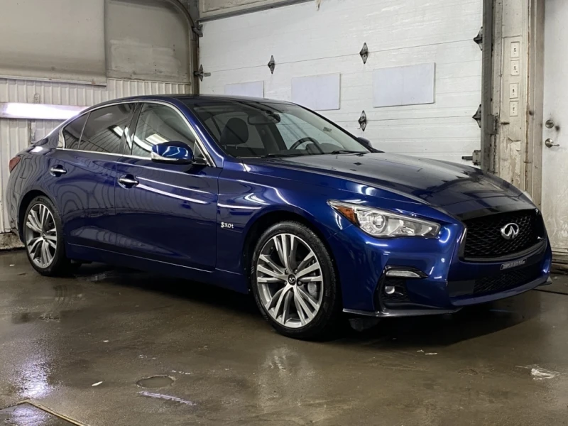 Infiniti Q50 * Sport 3.0T AWD * Aileron, GPS, Toit, Cuir, Mags , снимка 8 - Автомобили и джипове - 52803833