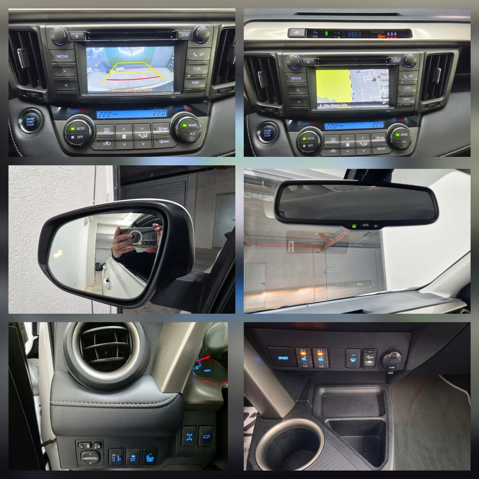 Toyota Rav4 2.0 i KEYLESS 4X4 151PS STYLE MAN 6 SPEED 8 ГУМИ , снимка 16 - Автомобили и джипове - 54923810