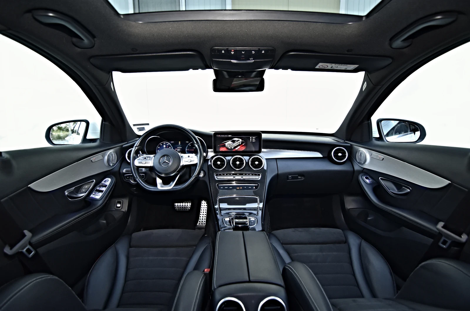 Mercedes-Benz C 220 D 9G AMG-Optik 360 MULTIBEAM BURMESTER COCKPIT PAN, снимка 7 - Автомобили и джипове - 54918991