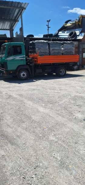 Mercedes-Benz 814 самосвал+ кран, снимка 5 - Камиони - 53648141