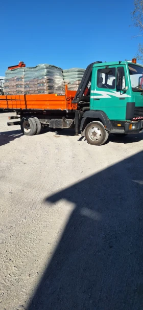 Mercedes-Benz 814 самосвал+ кран, снимка 2 - Камиони - 53648141