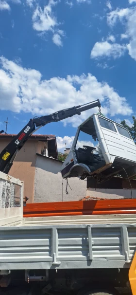 Mercedes-Benz 814 самосвал+ кран, снимка 6 - Камиони - 53648141