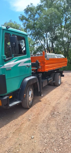 Mercedes-Benz 814 самосвал+ кран