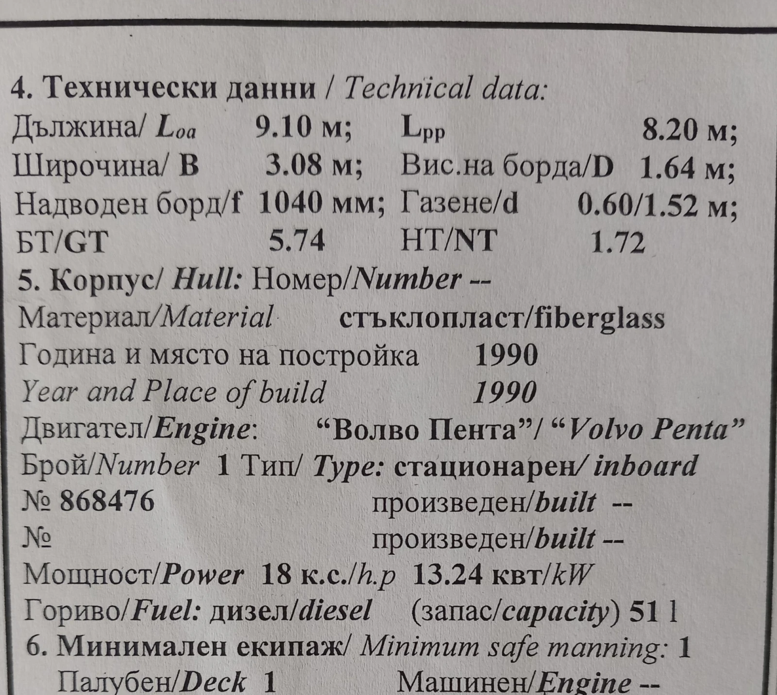 Ветроходна лодка Carter Offshore  - изображение 9