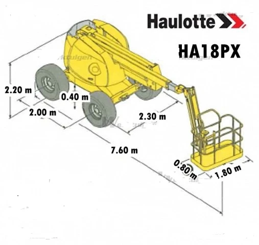 Автовишка Друга марка HAULOTTE HA 18PX 4x4x4, снимка 15 - Индустриална техника - 49176334