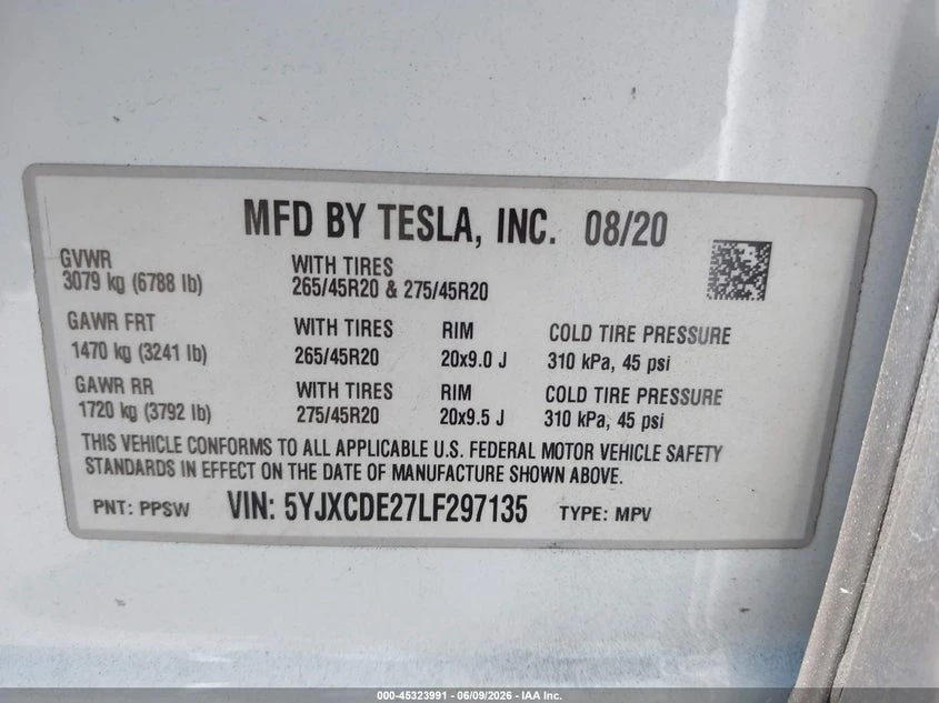 Tesla Model X Long Range Dual Motor All-Wheel Drive/Long Range P, снимка 9 - Автомобили и джипове - 55104202