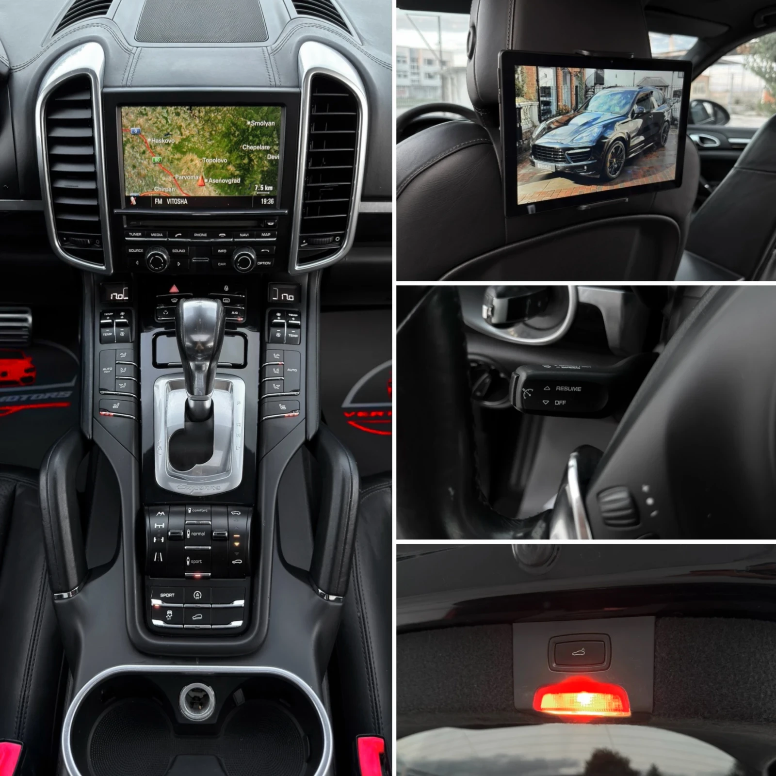 Porsche Cayenne S 4.8i 400ps/ TURBO PACK/ 3xTV/ 21 zoll/ PCM/, снимка 12 - Автомобили и джипове - 55565108