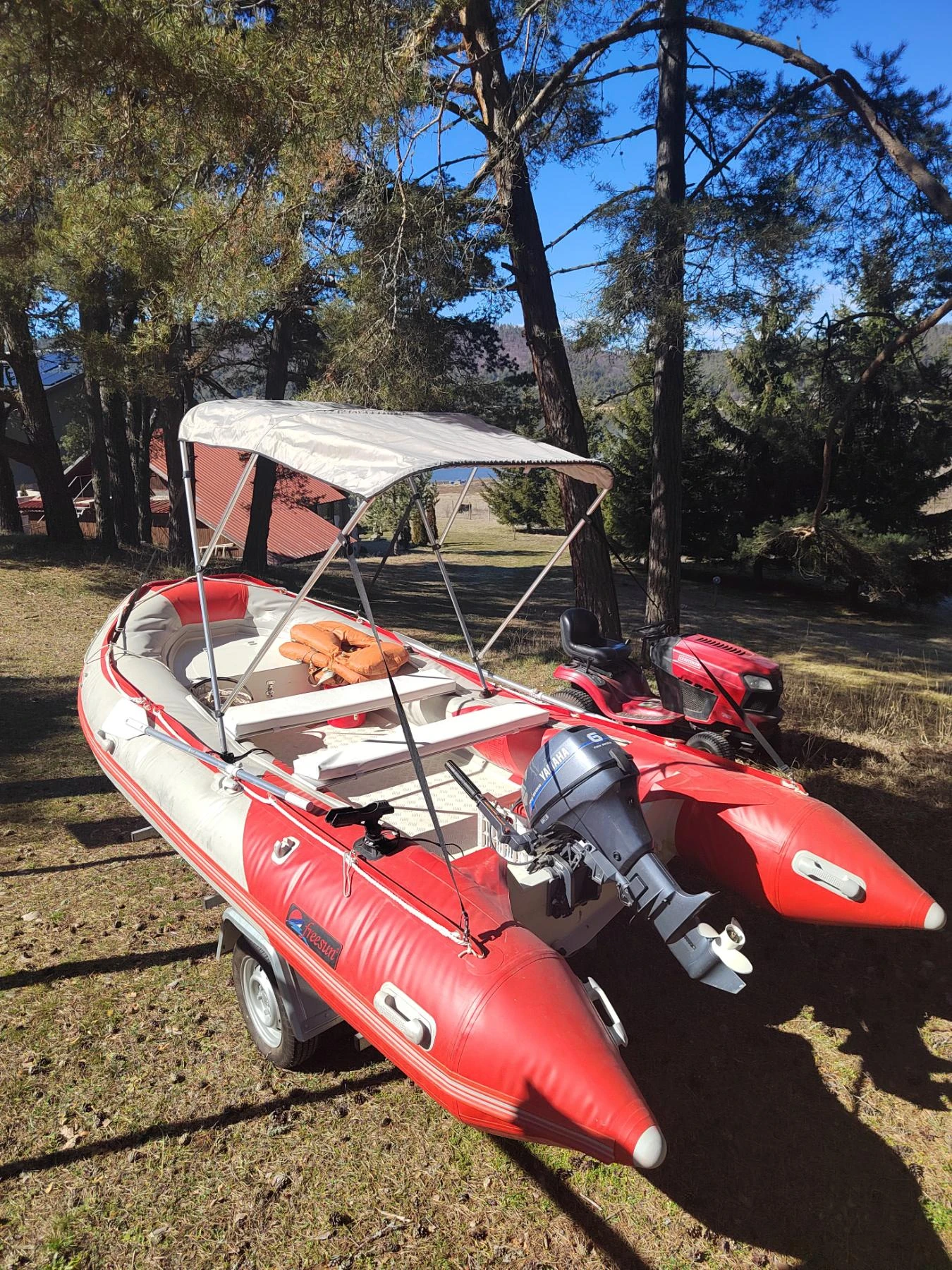 Надуваема лодка v-type Freesun 420 (модел RY-AL420), снимка 16 - Воден транспорт - 53730792