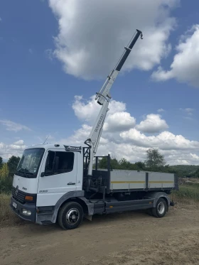 Mercedes-Benz Atego Тристранен самосвал + Кран, снимка 3
